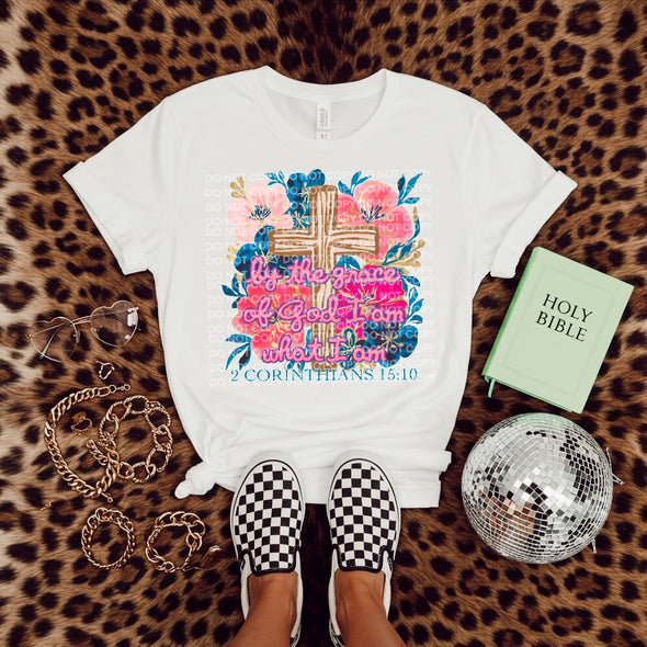 By the grace of God I am What I Am - DTF Transfer