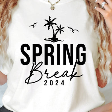 Spring Break 2024 Palm Trees - DTF