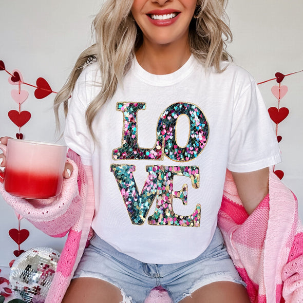 Sequin Love - DTF Transfer