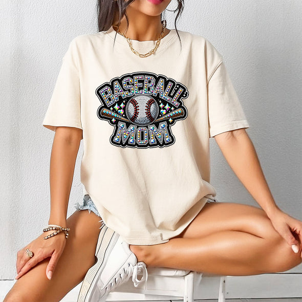 Rhinestone Baseball Mom - DTF