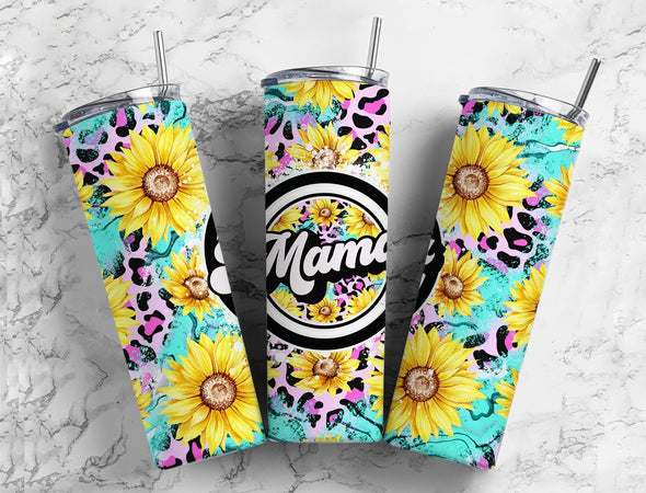 Mama Turquoise - 20 oz Skinny Tumbler Sublimation Transfers