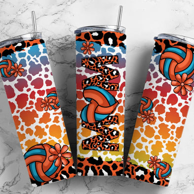 Volleyball Mom- 20 oz Skinny Tumbler Sublimation Transfers