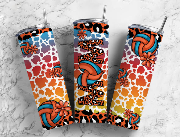 Volleyball Mom- 20 oz Skinny Tumbler Sublimation Transfers