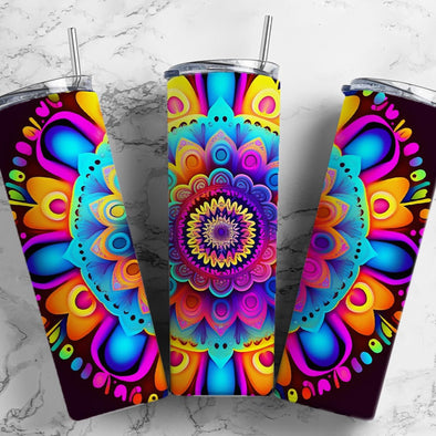 Pattern Rainbow - 20 oz Skinny Tumbler Sublimation Transfers