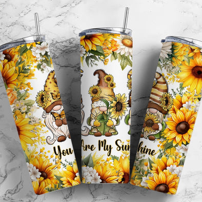 You Are My Sunshine - 20 oz Skinny Tumbler Sublimation Transfers