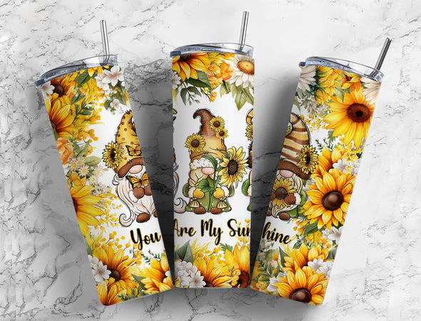 You Are My Sunshine - 20 oz Skinny Tumbler Sublimation Transfers