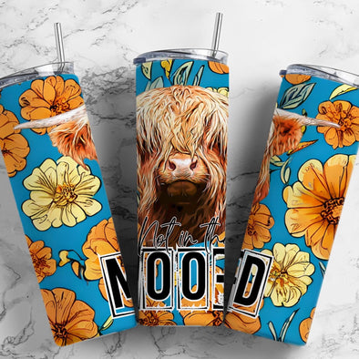 Not In The Mood - 20 oz Skinny Tumbler Sublimation Transfers