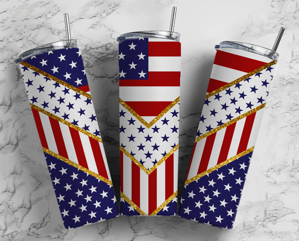 Patriotism- 20 oz Skinny Tumbler Sublimation Transfers