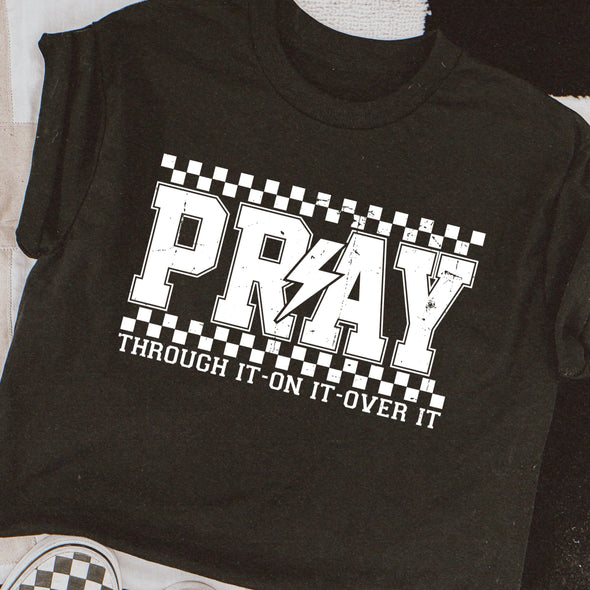 Pray WHITE INK -  Screen Print Transfer