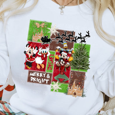 Mouse Merry & Bright -  DTF