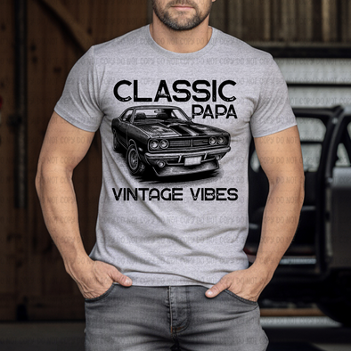 Classic Papa Vintage Vibes - DTF Transfer