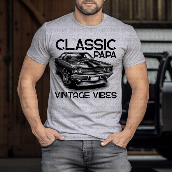 Classic Papa Vintage Vibes - DTF Transfer