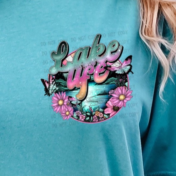 Lake Life Circular  - DTF