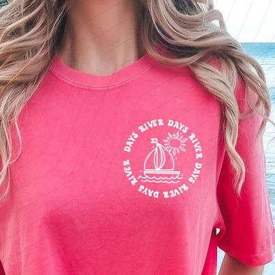 Boat Waves PATCH -  Screen Print Transfer