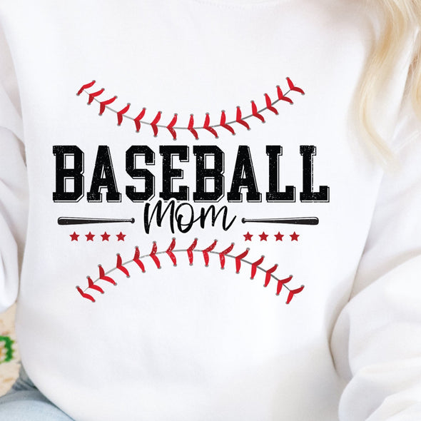 Baseball Mom Distressed -  DTF