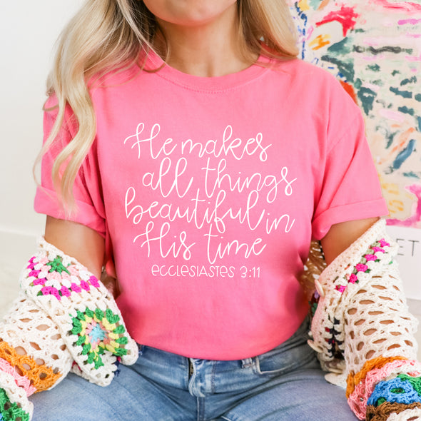 He Makes All Things - Screen Print Transfer