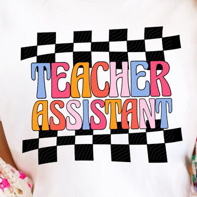 Teacher Assistant Pink - DTF Transfer