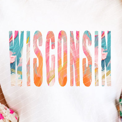 Wisconsin Floral - DTF Transfer