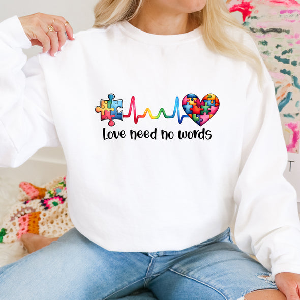 Love Needs No Words Autism - DTF Transfer