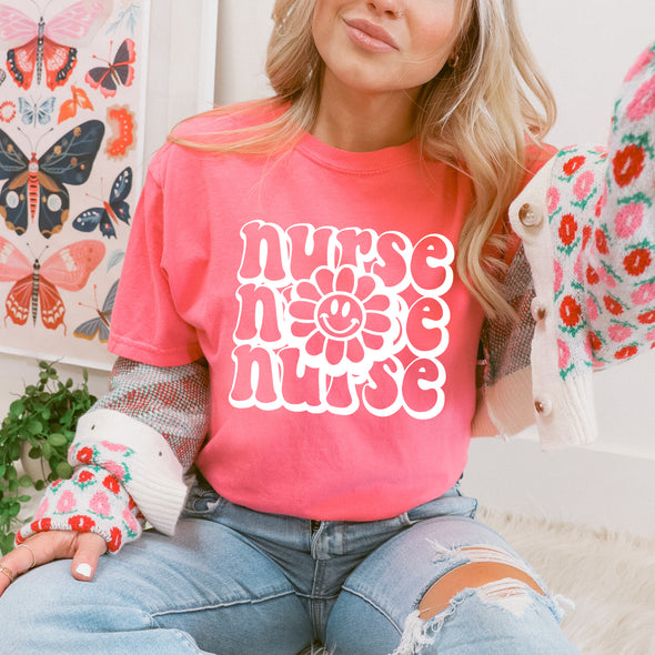 Nurse Sunflower -  Screen Print Transfer