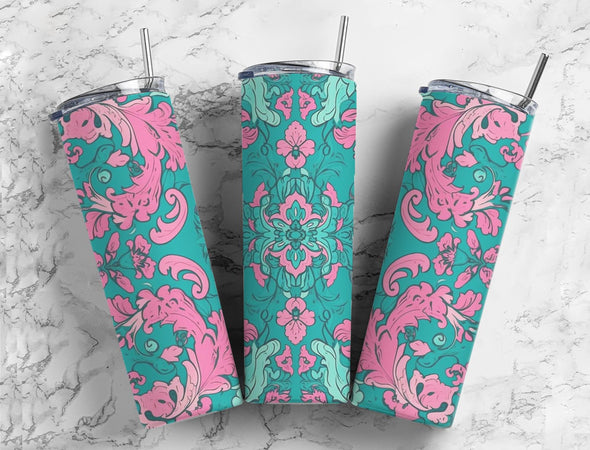 Pink and Blue Pastel-20 oz Tumbler Sublimation Transfers