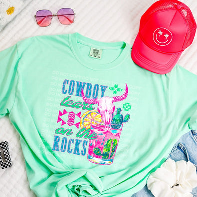 Cowboy Tears On The Rocks - DTF Transfer