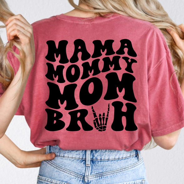 Mama Mommy BACK (THIS IS NOT SOLD AS A SET!!) - Screen Print Transfer