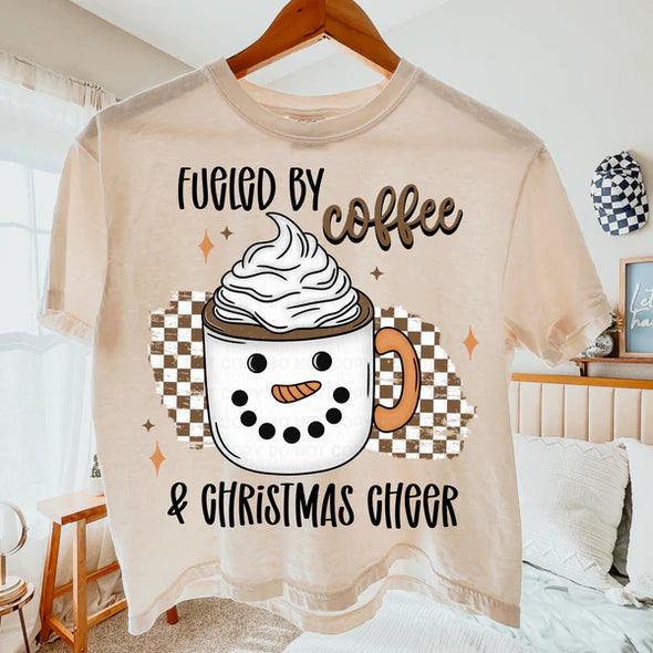 Fueled By Coffee and Christmas Cheer - DTF