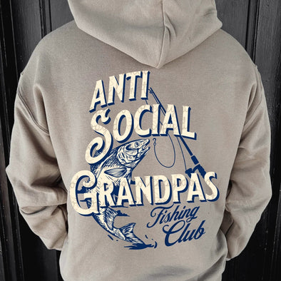 Anti social grandpas fishing club - DTF Transfer