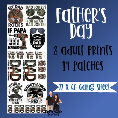 FATHER'S DAY GANG SHEET - DTF Transfer
