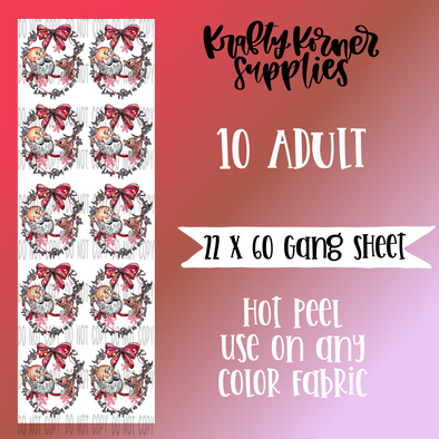 Red Nose GANG SHEET - DTF Transfer