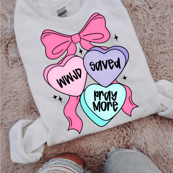 Faith Conversation Hearts - DTF Transfer