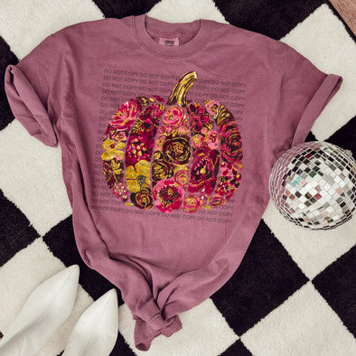 Fall Floral Pumpkin - DTF Transfer