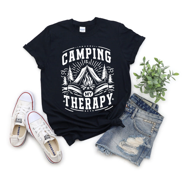 Camping Is My Therapy -  Screen Print Transfer