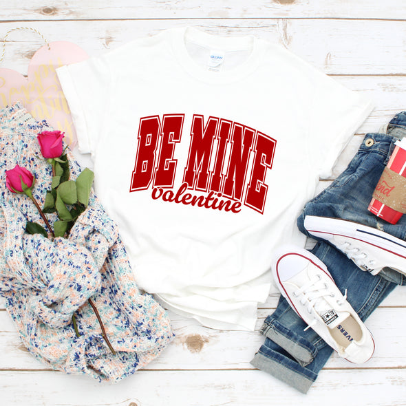 Be Mine Valentine RED INK -  Screen Print Transfer