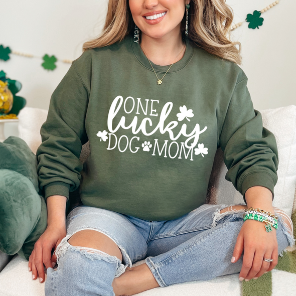 One Lucky Dog Mom - Screen Print Transfer