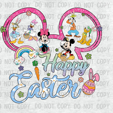 Happy Easter Mouse & Friends With Ears - DTF