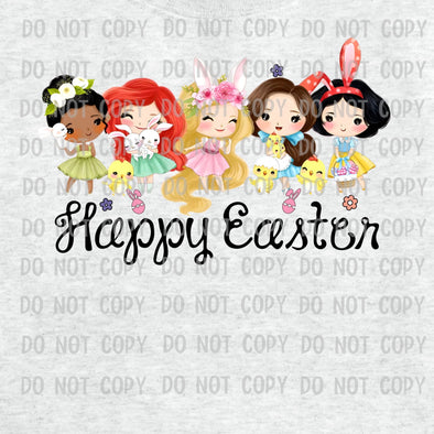 Happy Easter Little Princesses  - DTF