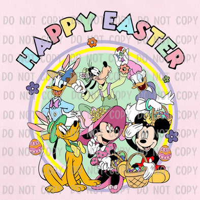 Happy Easter Mouse & Friends - DTF