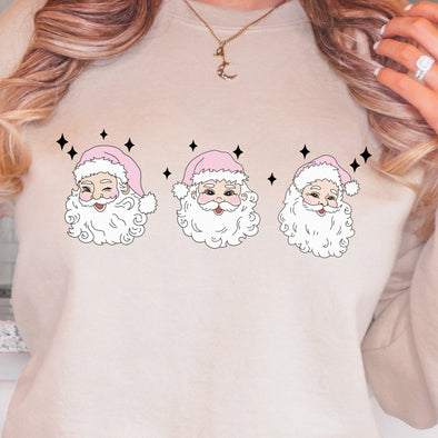 Pink Santa Trio - DTF