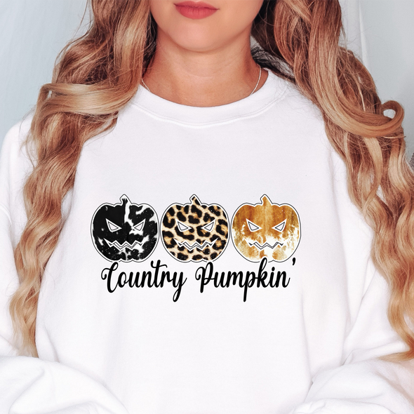 Country Halloween Pumpkins - DTF