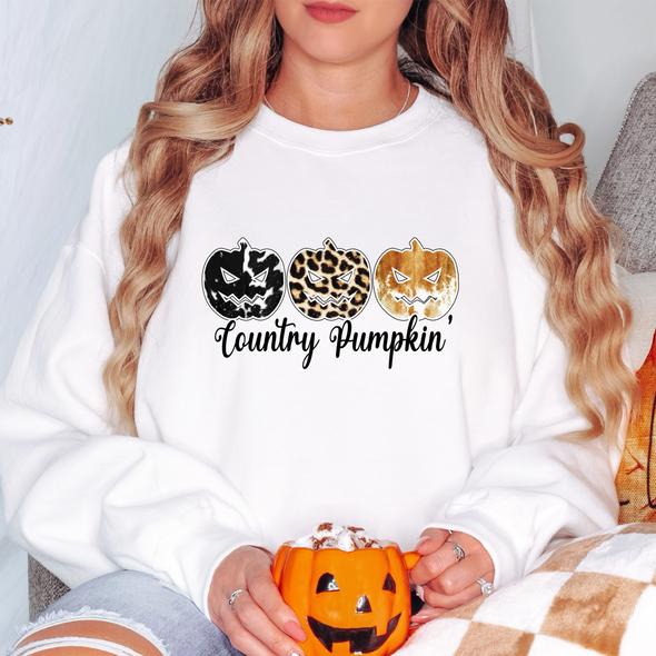 Country Halloween Pumpkins - DTF