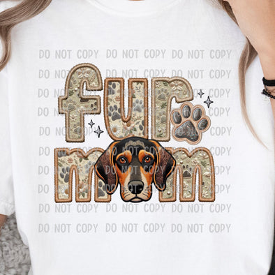 Fur Mom Coonhound Mix M4 - DTF