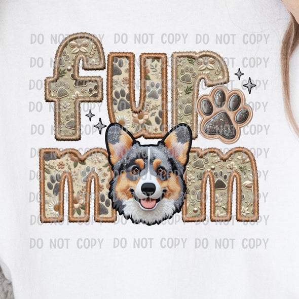 Fur Mom Corgi M5  DTF