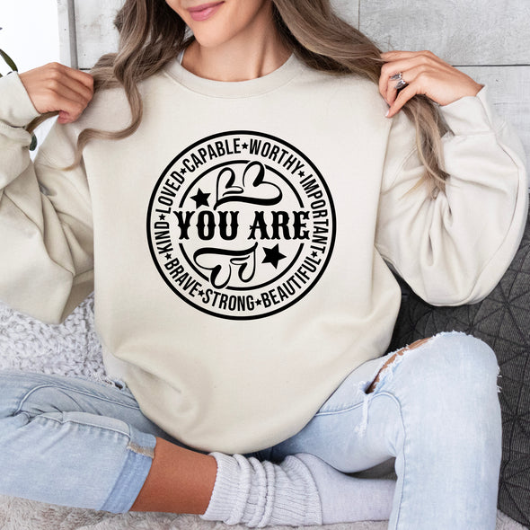 You Are Kind Loved Capable Worthy  - DTF