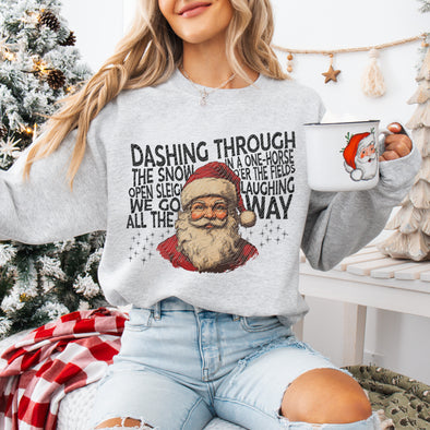 DASHING THROUGH THE SNOW - DTF Transfer