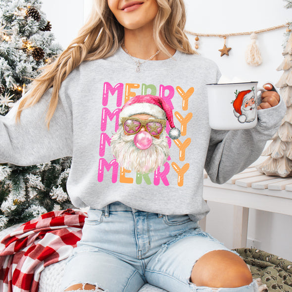 Merry Stacked Santa - DTF Transfer