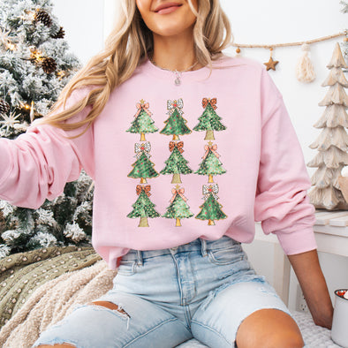 COQUETTE WATERCOLOR GLITTER TREE - DTF Transfer