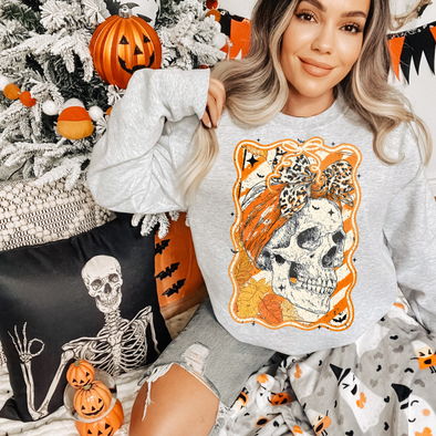 Skull Fall Bow  - DTF Transfer