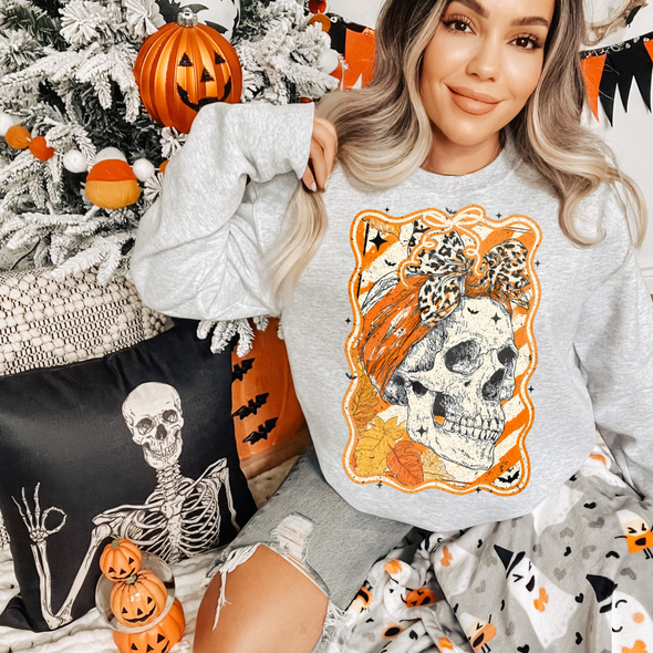 Skull Fall Bow  - DTF Transfer